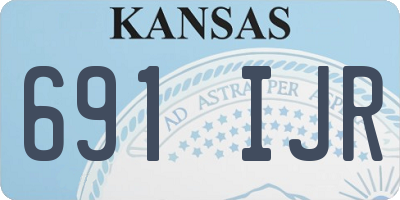 KS license plate 691IJR