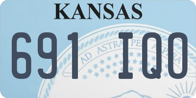 KS license plate 691IQO