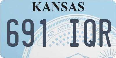 KS license plate 691IQR