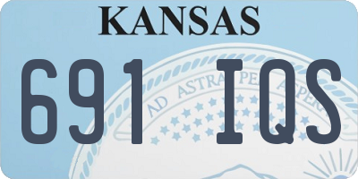KS license plate 691IQS