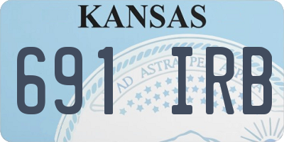 KS license plate 691IRB