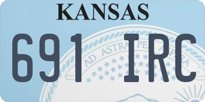 KS license plate 691IRC