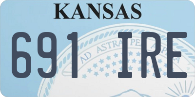 KS license plate 691IRE