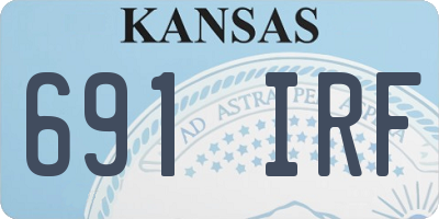 KS license plate 691IRF