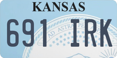 KS license plate 691IRK