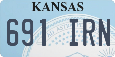 KS license plate 691IRN