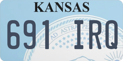 KS license plate 691IRQ
