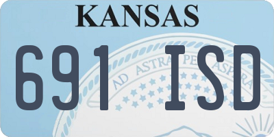 KS license plate 691ISD