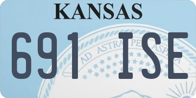 KS license plate 691ISE