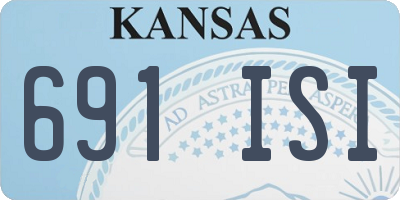 KS license plate 691ISI