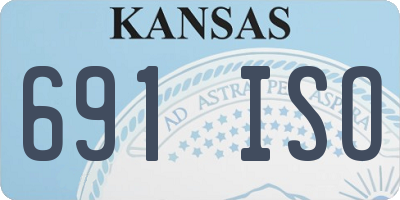 KS license plate 691ISO