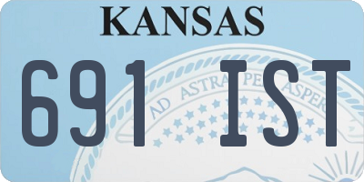KS license plate 691IST