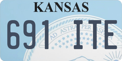 KS license plate 691ITE