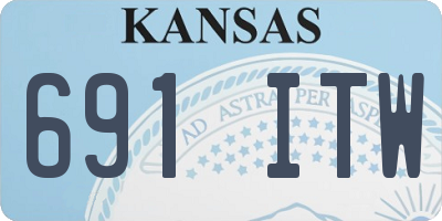 KS license plate 691ITW