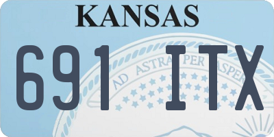 KS license plate 691ITX