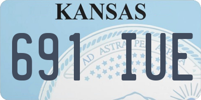 KS license plate 691IUE