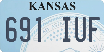 KS license plate 691IUF