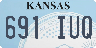 KS license plate 691IUQ