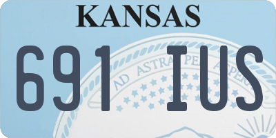 KS license plate 691IUS
