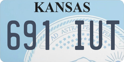KS license plate 691IUT