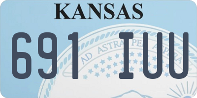 KS license plate 691IUU