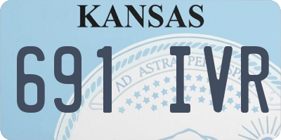 KS license plate 691IVR