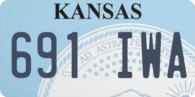 KS license plate 691IWA