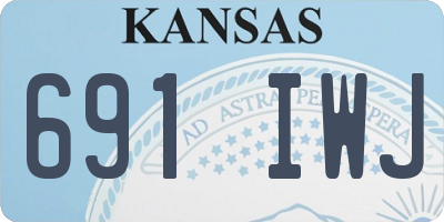 KS license plate 691IWJ