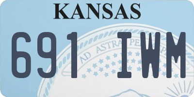 KS license plate 691IWM