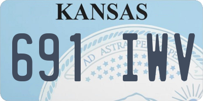 KS license plate 691IWV