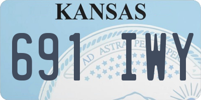 KS license plate 691IWY
