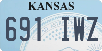 KS license plate 691IWZ