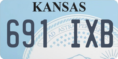 KS license plate 691IXB