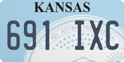 KS license plate 691IXC
