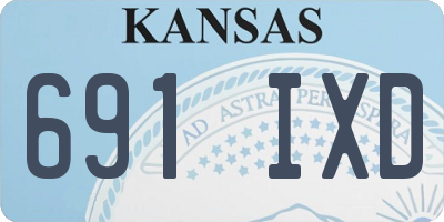 KS license plate 691IXD