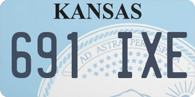 KS license plate 691IXE