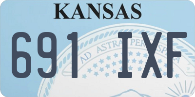 KS license plate 691IXF