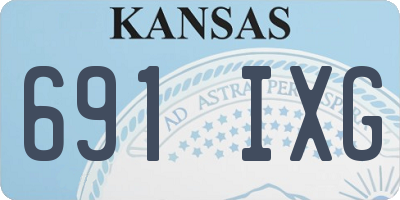 KS license plate 691IXG