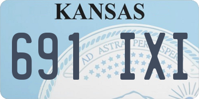 KS license plate 691IXI