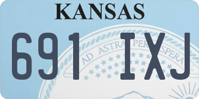 KS license plate 691IXJ