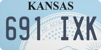 KS license plate 691IXK
