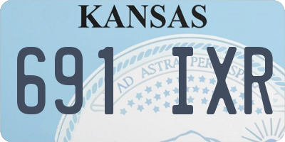 KS license plate 691IXR