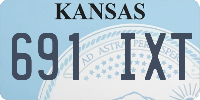 KS license plate 691IXT