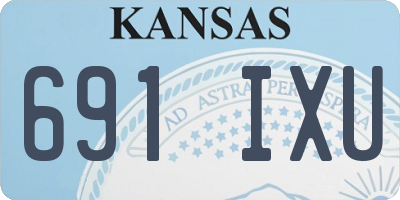 KS license plate 691IXU