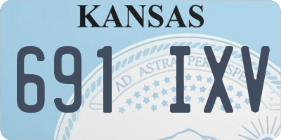 KS license plate 691IXV