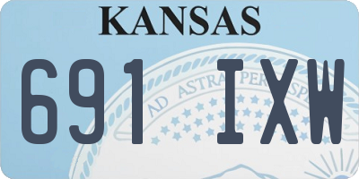 KS license plate 691IXW