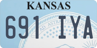 KS license plate 691IYA