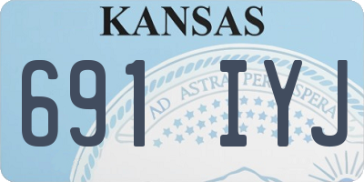 KS license plate 691IYJ