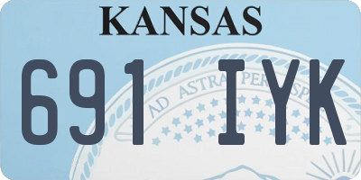 KS license plate 691IYK