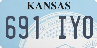 KS license plate 691IYO